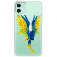 Чохол для iPhone 12 MixCase патріотичні жовто-синій птах