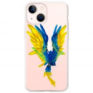 Чохол для iPhone 13 mini MixCase патріотичні жовто-синій птах