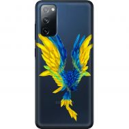 Чохол для Samsung Galaxy S20 (G980) MixCase патріотичні жовто-синій птах