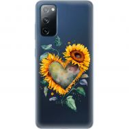 Чохол для Samsung Galaxy S20 (G980) MixCase осінь соняшник з серцем
