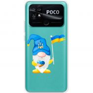 Чохол для Xiaomi Poco С40 MixCase патріотичні гномік з Україною