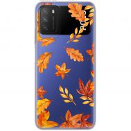 Чохол для Xiaomi Poco M3 MixCase осінь осінні листочки