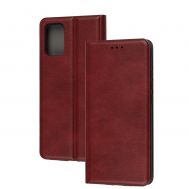 Чохол книжка Premium leather для Samsung Galaxy A02s червоний