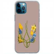 Чохол для iPhone 14 Pro Max MixCase патріотичні квіти у формі герба