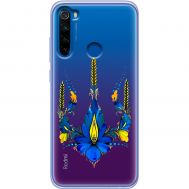 Чохол для Xiaomi Redmi Note 8T MixCase патріотичні тризуб з квітів