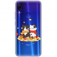 Чохол для Xiaomi Redmi Note 7 MixCase осінь котяча осінь