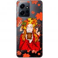 Чохол для Xiaomi Redmi Note 12 4G MixCase осінь дівчина з віночком