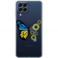 Чохол для Samsung Galaxy M33 (M336) MixCase патріотичні жовто-синій метелик