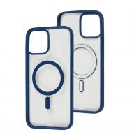 Чохол для iPhone 13 Pro Max Color MagSafe синій