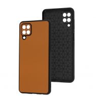 Чохол для Samsung Galaxy A12 / M12 Classic leather case orange