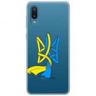 Чохол для Samsung Galaxy A02 (A022) MixCase патріотичні синє-жовтий Тризуб