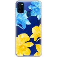 Чохол для Samsung Galaxy M21 / M30s MixCase патріотичні синьо-жовті квіти