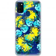 Чохол для Samsung Galaxy M21 / M30s MixCase патріотичні жовто-блакитні квіти