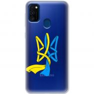 Чохол для Samsung Galaxy M21 / M30s MixCase патріотичні синє-жовтий Тризуб
