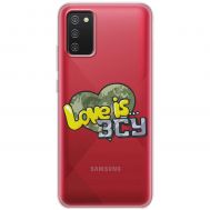 Чохол для Samsung Galaxy A02s (A025) MixCase патріотичні Love is ЗСУ