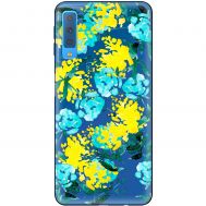Чохол для Samsung Galaxy A7 2018 (A750) MixCase патріотичні жовто-блакитні квіти