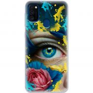 Чохол для Samsung Galaxy M21 / M30s MixCase патріотичні Синє жіноче око