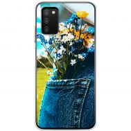Чохол для Samsung Galaxy A03s (A037) MixCase патріотичні квіти України