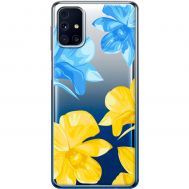 Чохол для Samsung Galaxy M31s (M317) MixCase патріотичні синьо-жовті квіти