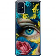 Чохол для Samsung Galaxy M31s (M317) MixCase патріотичні Синє жіноче око