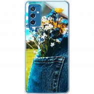 Чохол для Samsung Galaxy M52 (M526) MixCase патріотичні квіти України