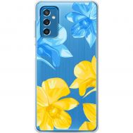 Чохол для Samsung Galaxy M52 (M526) MixCase патріотичні синьо-жовті квіти