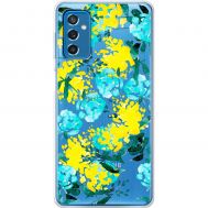 Чохол для Samsung Galaxy M52 (M526) MixCase патріотичні жовто-блакитні квіти