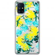Чохол для Samsung Galaxy M51 (M515) MixCase патріотичні жовто-блакитні квіти