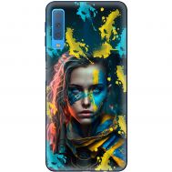 Чохол для Samsung Galaxy A7 2018 (A750) MixCase патріотичні воєвнича Українка