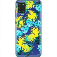 Чохол для Samsung Galaxy A31 (A315) MixCase патріотичні жовто-блакитні квіти