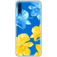 Чохол для Samsung Galaxy A50 / A50s / A30s MixCase патріотичні синьо-жовті квіти