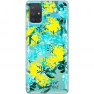 Чохол для Samsung Galaxy A71 (A715) MixCase патріотичні жовто-блакитні квіти