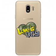 Чохол для Samsung Galaxy J4 2018 (J400) MixCase патріотичні Love is ЗСУ