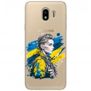 Чохол для Samsung Galaxy J4 2018 (J400) MixCase патріотичні незламна Українка