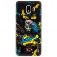 Чохол для Samsung Galaxy J4 2018 (J400) MixCase патріотичні Нездоланна Українка