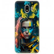 Чохол для Samsung Galaxy J4 2018 (J400) MixCase патріотичні воєвнича Українка