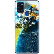 Чохол для Samsung Galaxy A21s (A217) MixCase патріотичні квіти України