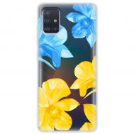 Чохол для Samsung Galaxy A51 (A515) / M40s MixCase патріотичні синьо-жовті квіти