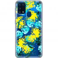 Чохол для Samsung Galaxy M31 (M315) MixCase патріотичні жовто-блакитні квіти