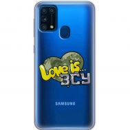 Чохол для Samsung Galaxy M31 (M315) MixCase патріотичні Love is ЗСУ