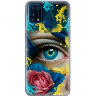 Чохол для Samsung Galaxy M31 (M315) MixCase патріотичні Синє жіноче око