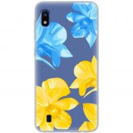 Чохол для Samsung Galaxy A10 (A105) MixCase патріотичні синьо-жовті квіти