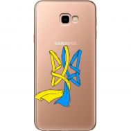 Чохол для Samsung Galaxy J4+ 2018 (J415) MixCase патріотичні синє-жовтий Тризуб