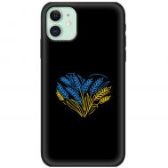 Чохол для iPhone 12 mini MixCase патріотичні синьо-жовта пшениця