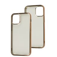 Чохол для iPhone 12 mini J-case TPU Creative прозорий/золотистий