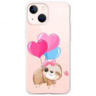 Чохол для iPhone 13 MixCase день закоханих лінивець з шапрі