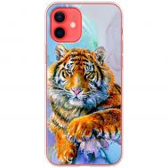 Чохол для iPhone 12 Mini MixCase звірі тигр