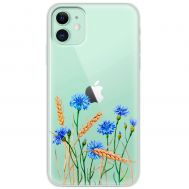 Чохол для iPhone 12 mini Mixcase квіти волошки в пшениці