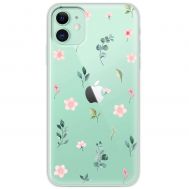 Чохол для iPhone 12 mini Mixcase квіти візерунок квіти гілки евкаліпт