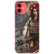 Чохол для iPhone 12 mini MixCase патріотичні дівчина воїн